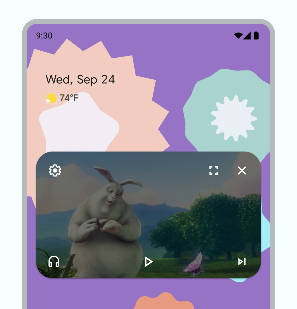 Example of custom PiP controls