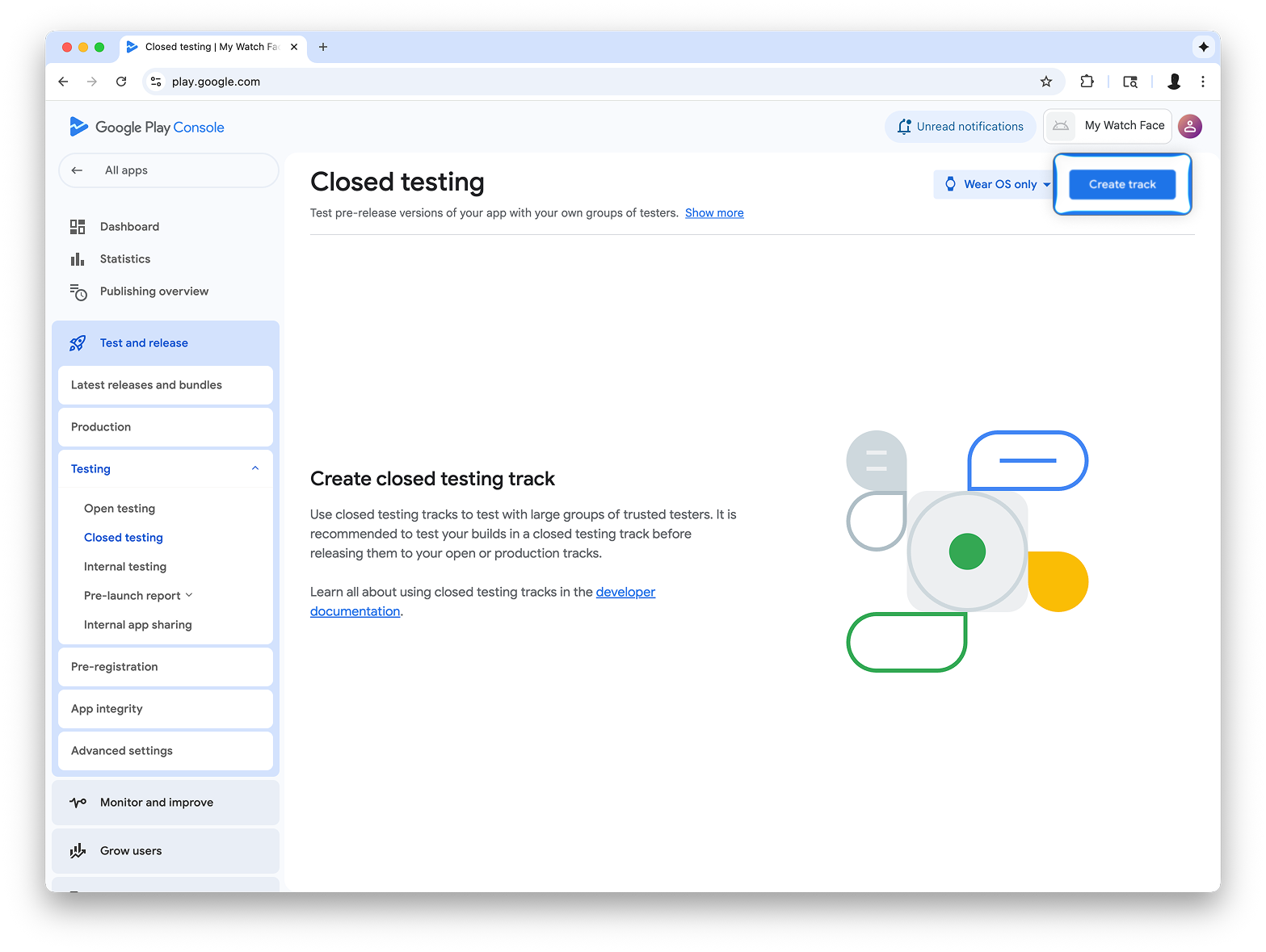 Button appears near the top-right corner of the screen